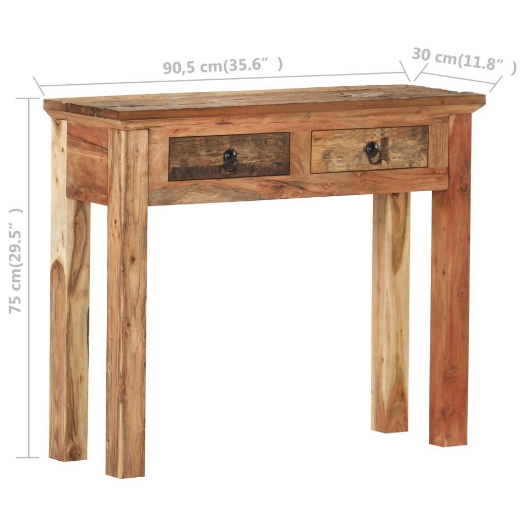 Console Élégante en Bois d'Acacia-La-Fabrique-Industrielle
