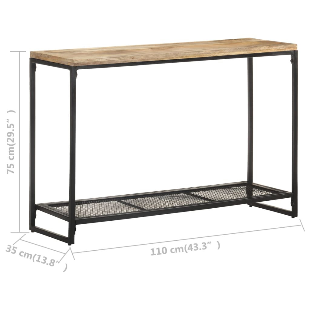 Console Élégante en Manguier et Métal-La-Fabrique-Industrielle