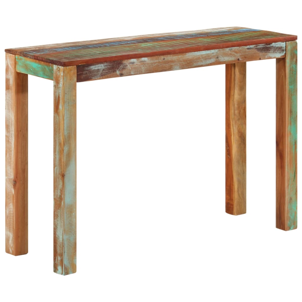 Console Fait Maison en Bois Récupéré-bois de récupération massif-1-110 x 35 x 76 cm-La-Fabrique-Industrielle