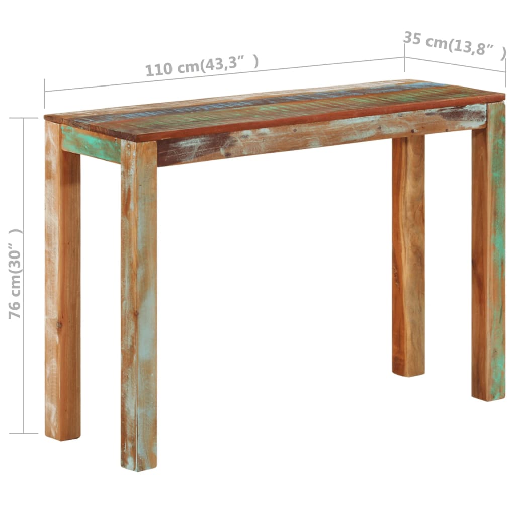 Console Fait Maison en Bois Récupéré-La-Fabrique-Industrielle