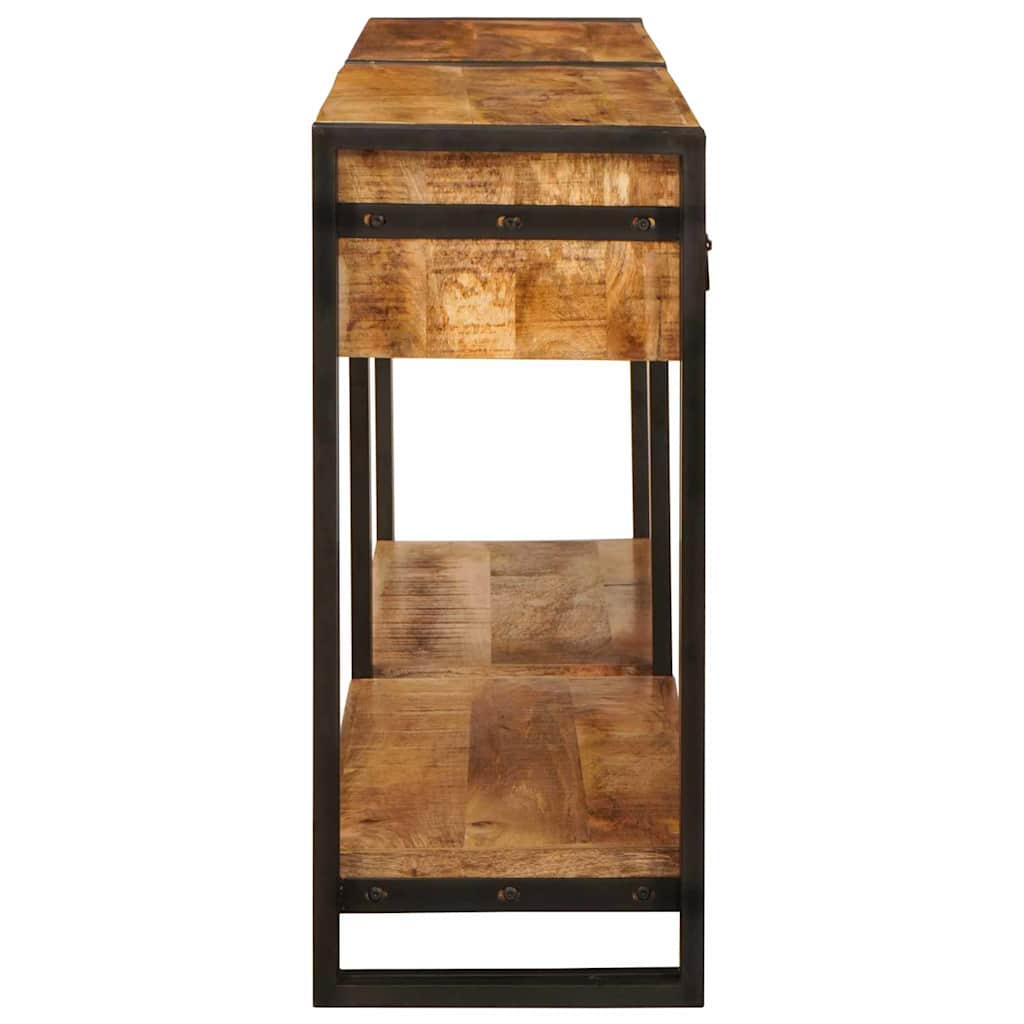 Console Grande Longueur en Bois et Fer-La-Fabrique-Industrielle