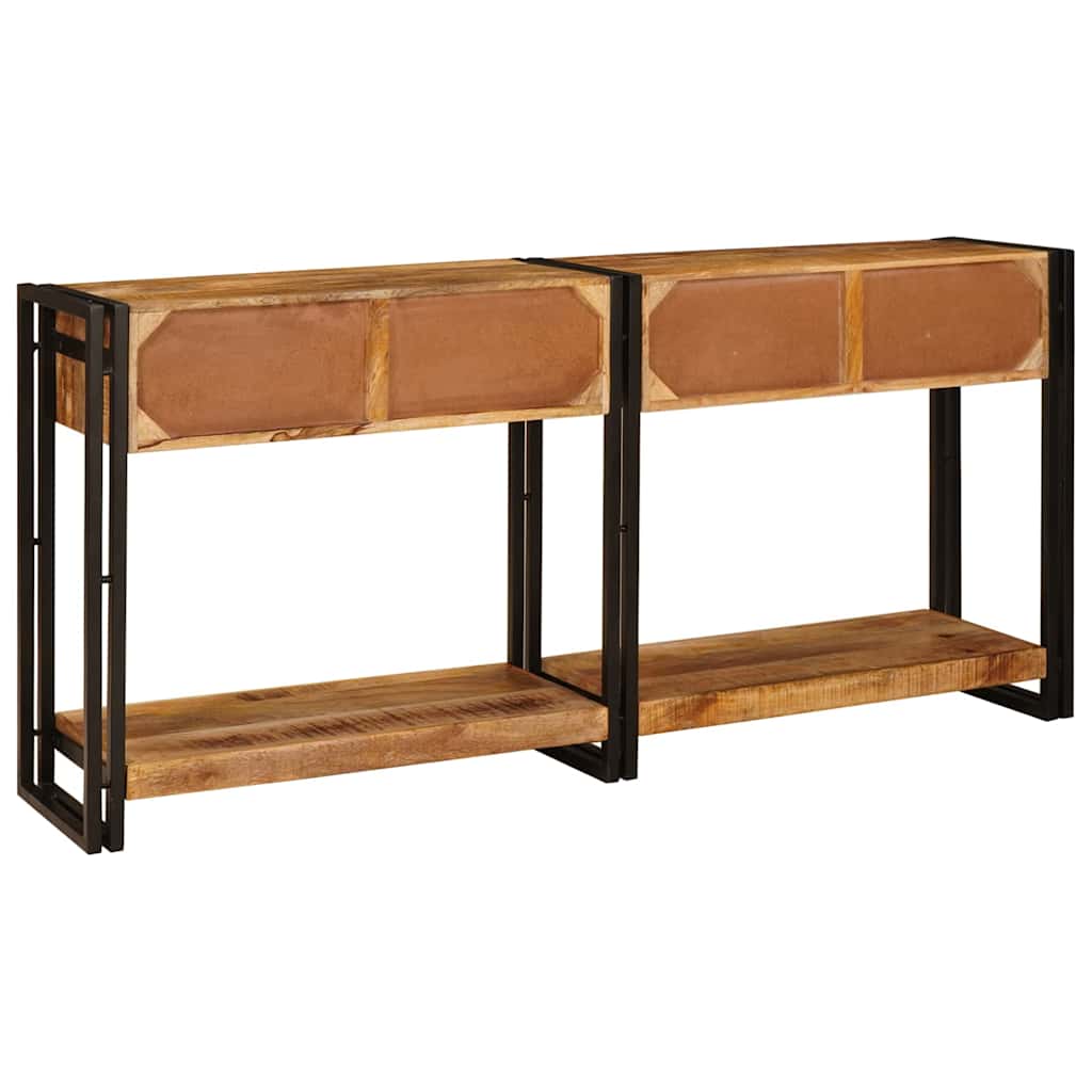 Console Grande Longueur en Bois et Fer-La-Fabrique-Industrielle