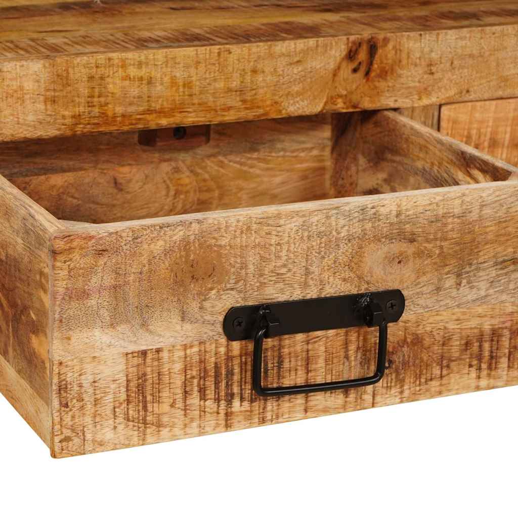 Console Grande Longueur en Bois et Fer-La-Fabrique-Industrielle