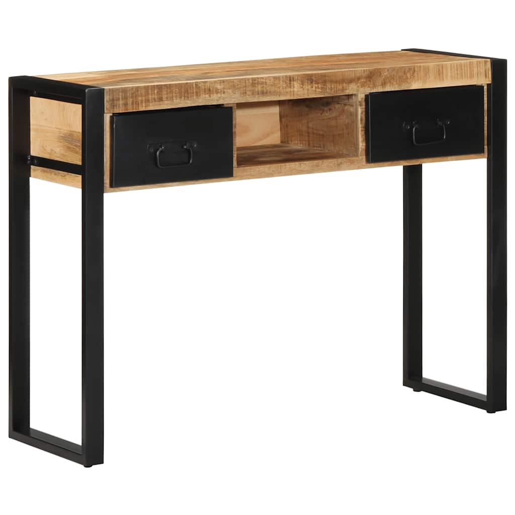 Console Indus en Bois de Manguier et Métal-La-Fabrique-Industrielle