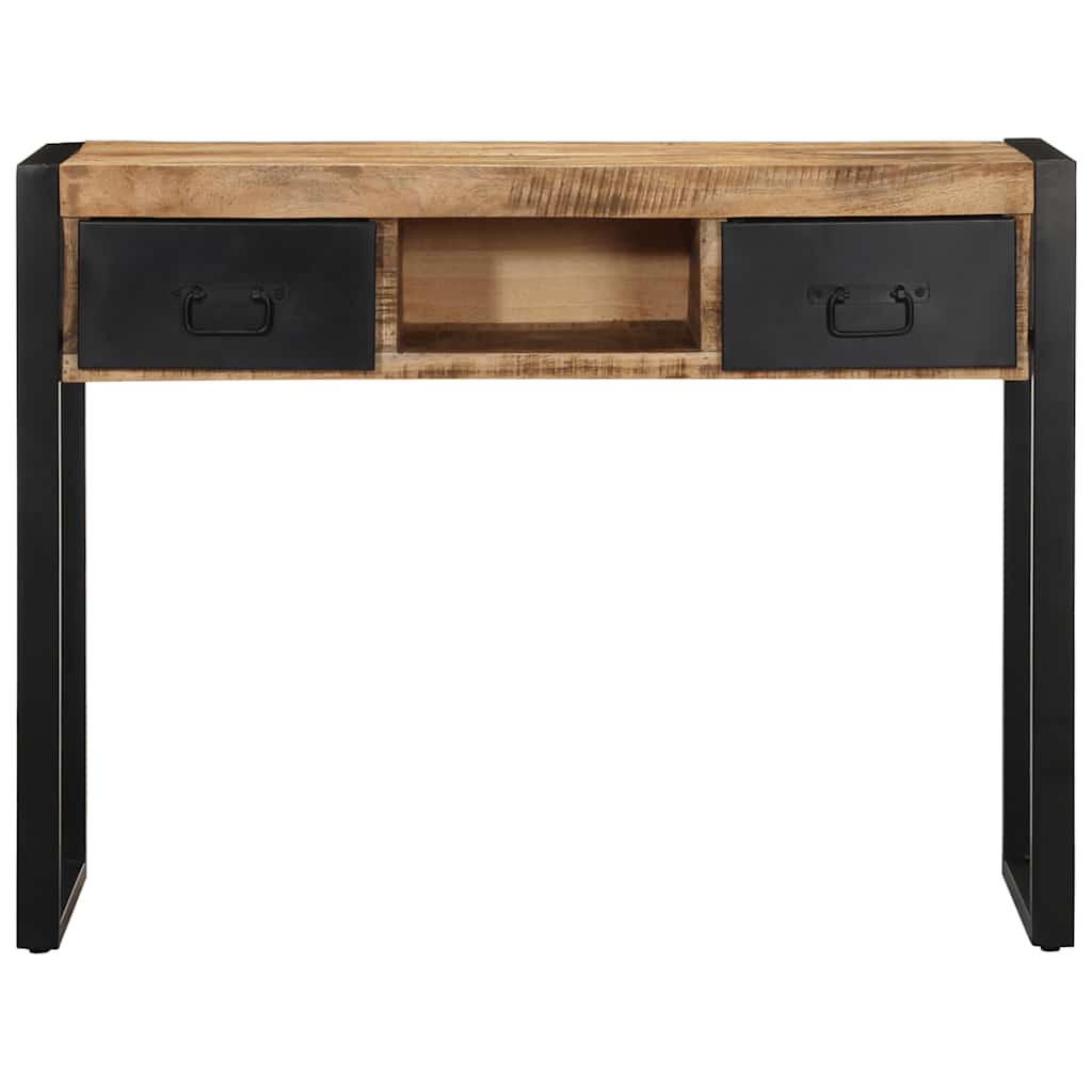 Console Indus en Bois de Manguier et Métal-La-Fabrique-Industrielle