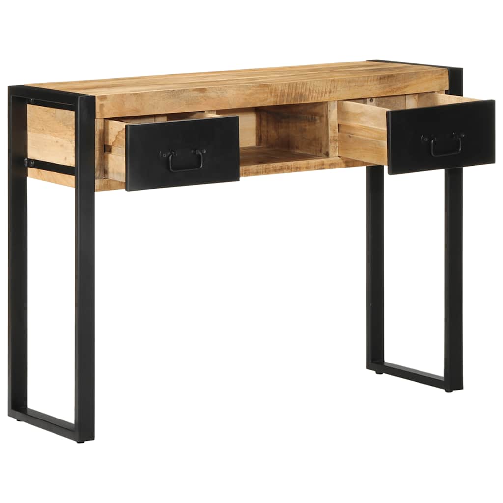 Console Indus en Bois de Manguier et Métal-La-Fabrique-Industrielle