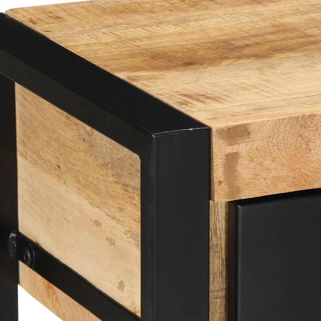 Console Indus en Bois de Manguier et Métal-La-Fabrique-Industrielle