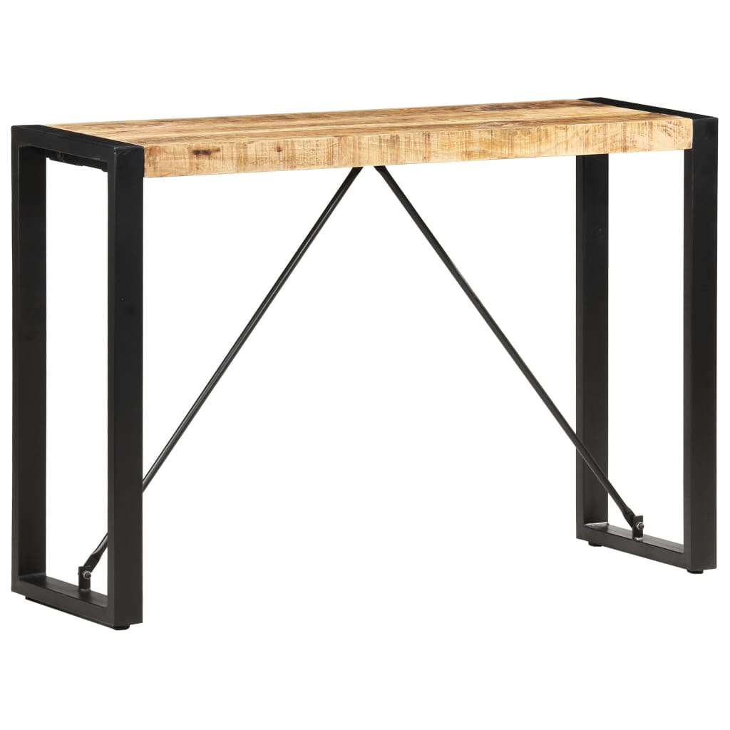 Console Industrielle en Bois Massif de Récupération-Marron clair-110 cm-1-La-Fabrique-Industrielle