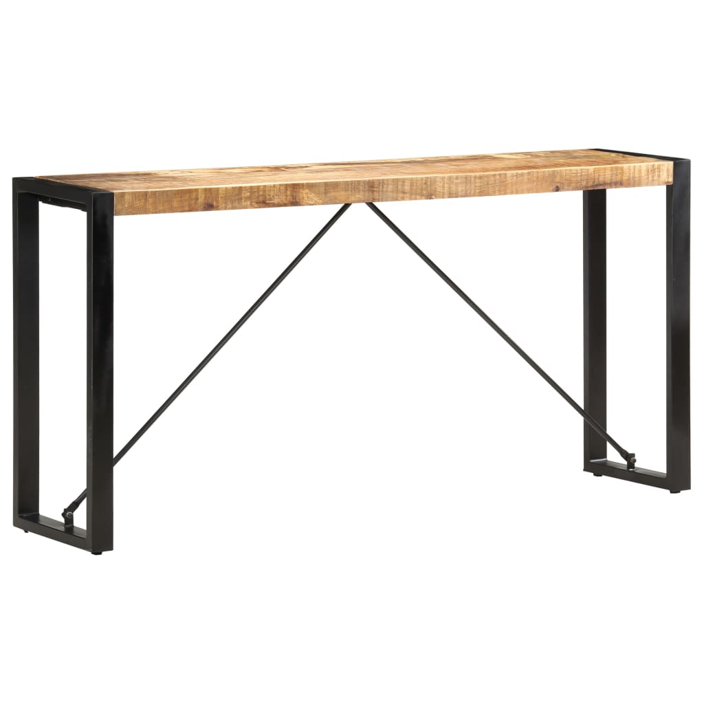 Console Industrielle en Bois Massif de Récupération-Marron clair-150 cm-1-La-Fabrique-Industrielle