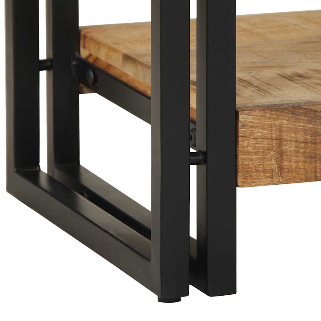 Console Industrielle en Bois de Manguier avec 2 Tiroirs-La-Fabrique-Industrielle