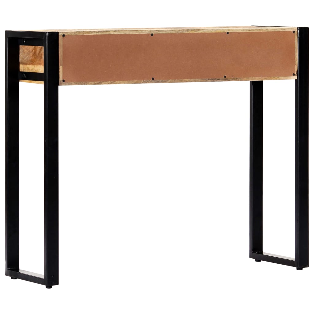 Console Industrielle en Bois de Manguier avec Tiroirs-La-Fabrique-Industrielle