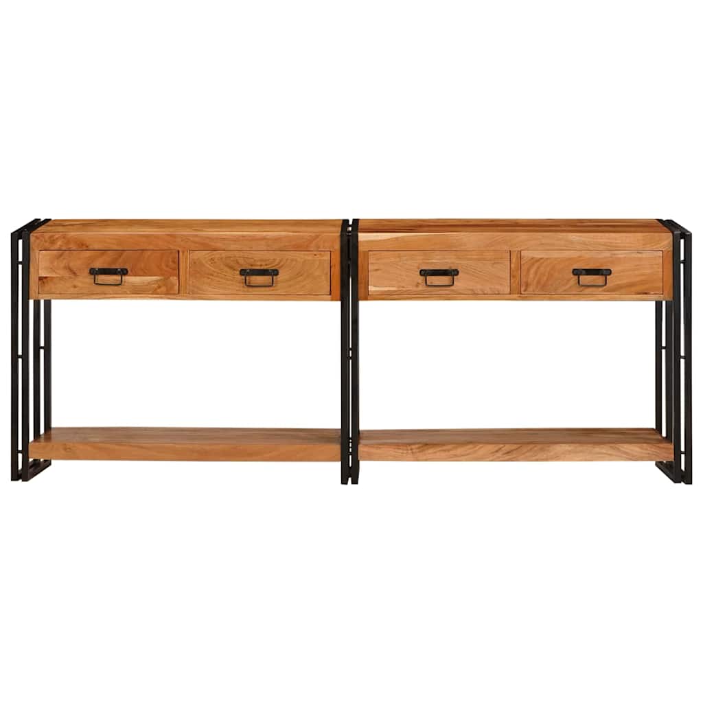 Console Industrielle en Bois et Fer 160 cm-La-Fabrique-Industrielle