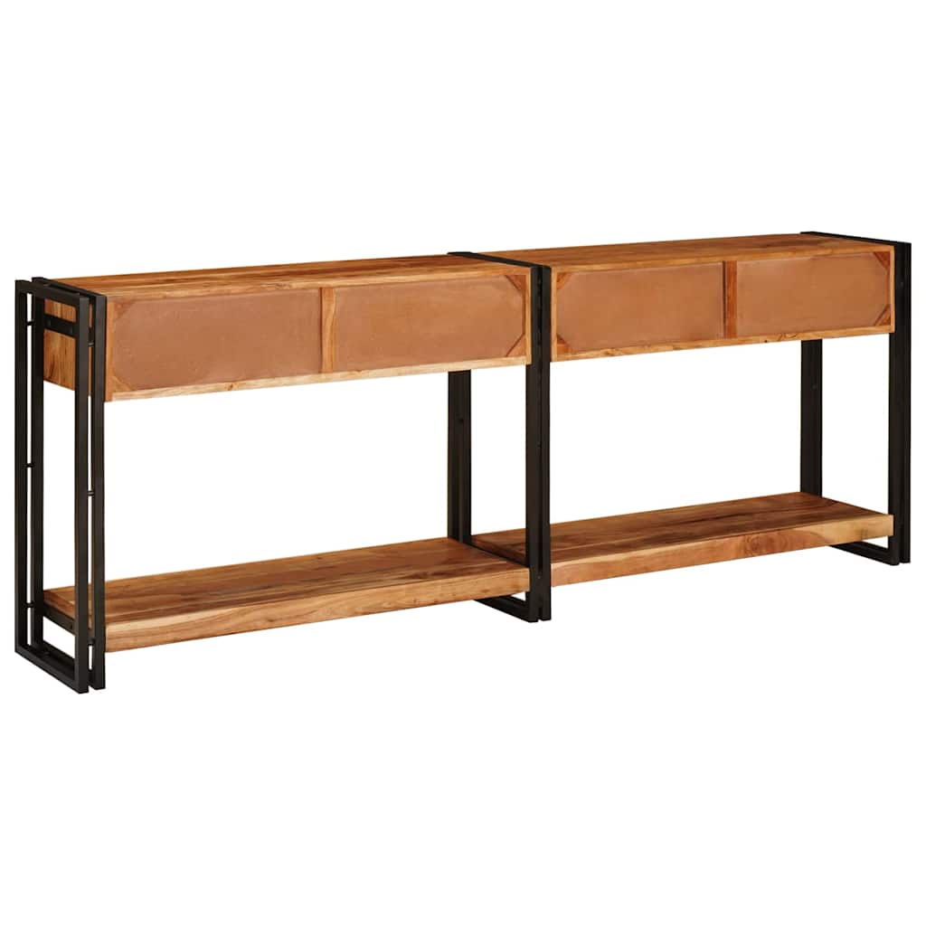 Console Industrielle en Bois et Fer 160 cm-La-Fabrique-Industrielle