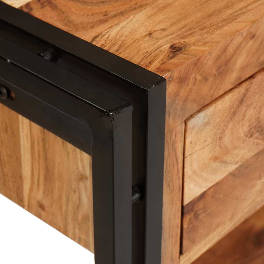 Console Industrielle en Bois et Fer 160 cm-La-Fabrique-Industrielle