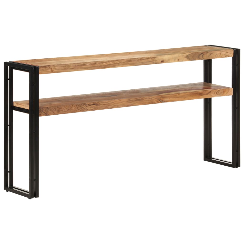 Console Industrielle en Bois et Métal 90 cm-150 cm-Bois d'acacia massif-1-La-Fabrique-Industrielle