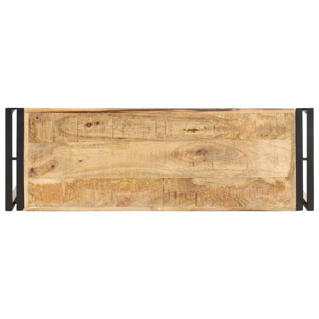 Console Industrielle en Bois et Métal 90 cm-La-Fabrique-Industrielle