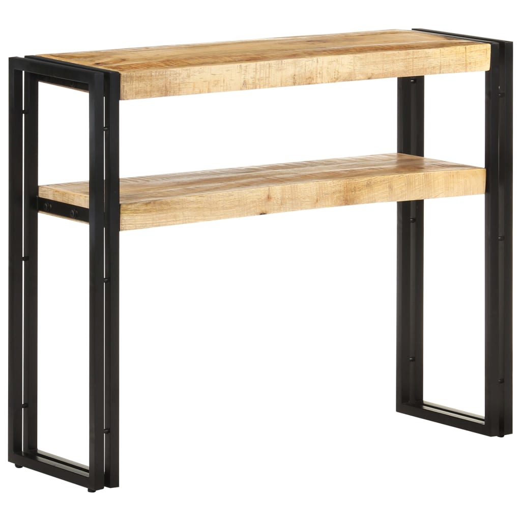 Console Industrielle en Bois et Métal 90 cm-La-Fabrique-Industrielle