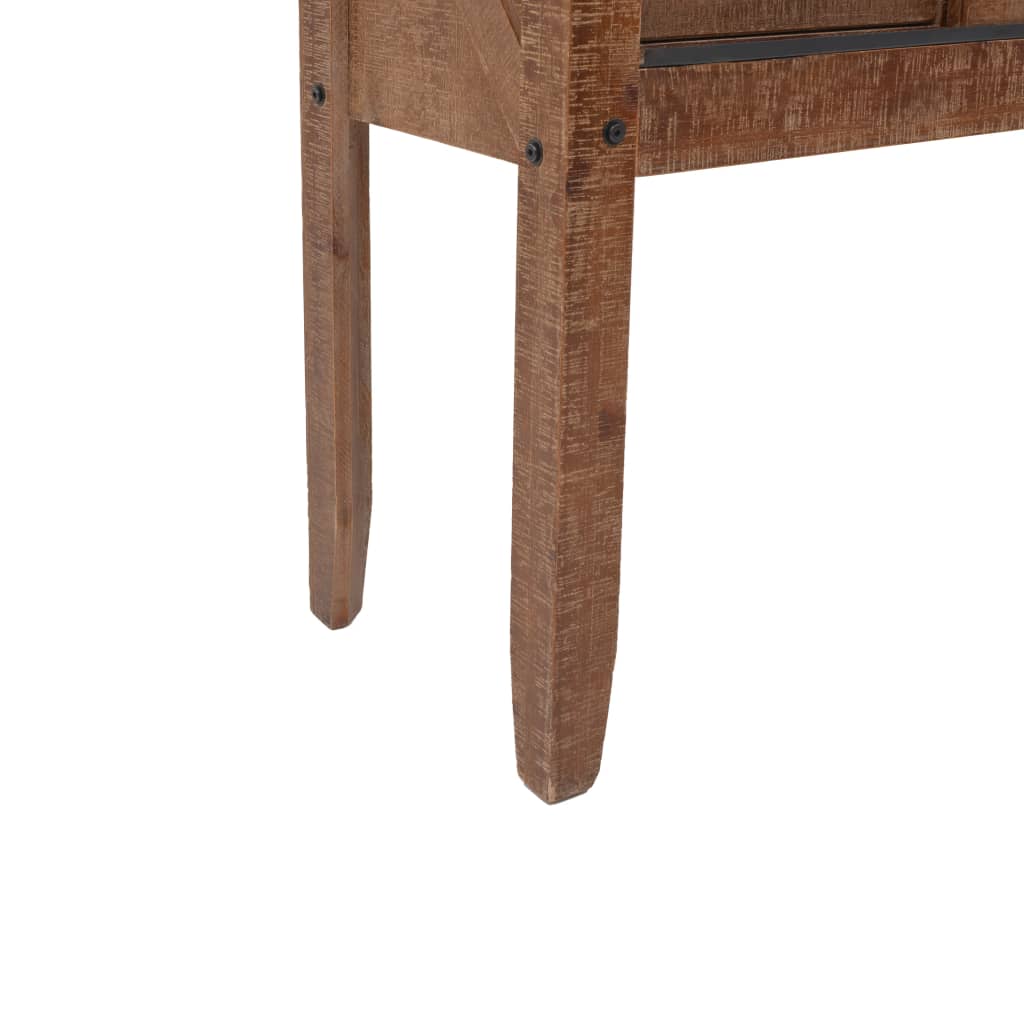 Console en Bois Ancien au design Industriel-La-Fabrique-Industrielle