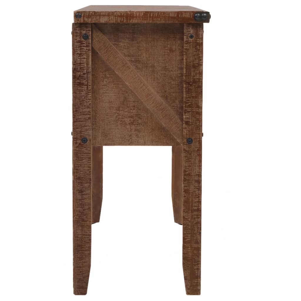 Console en Bois Ancien au design Industriel-La-Fabrique-Industrielle