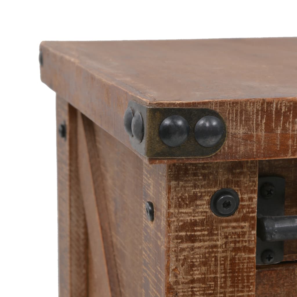 Console en Bois Ancien au design Industriel-La-Fabrique-Industrielle