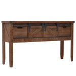 Console en Bois Ancien au design Industriel-La-Fabrique-Industrielle