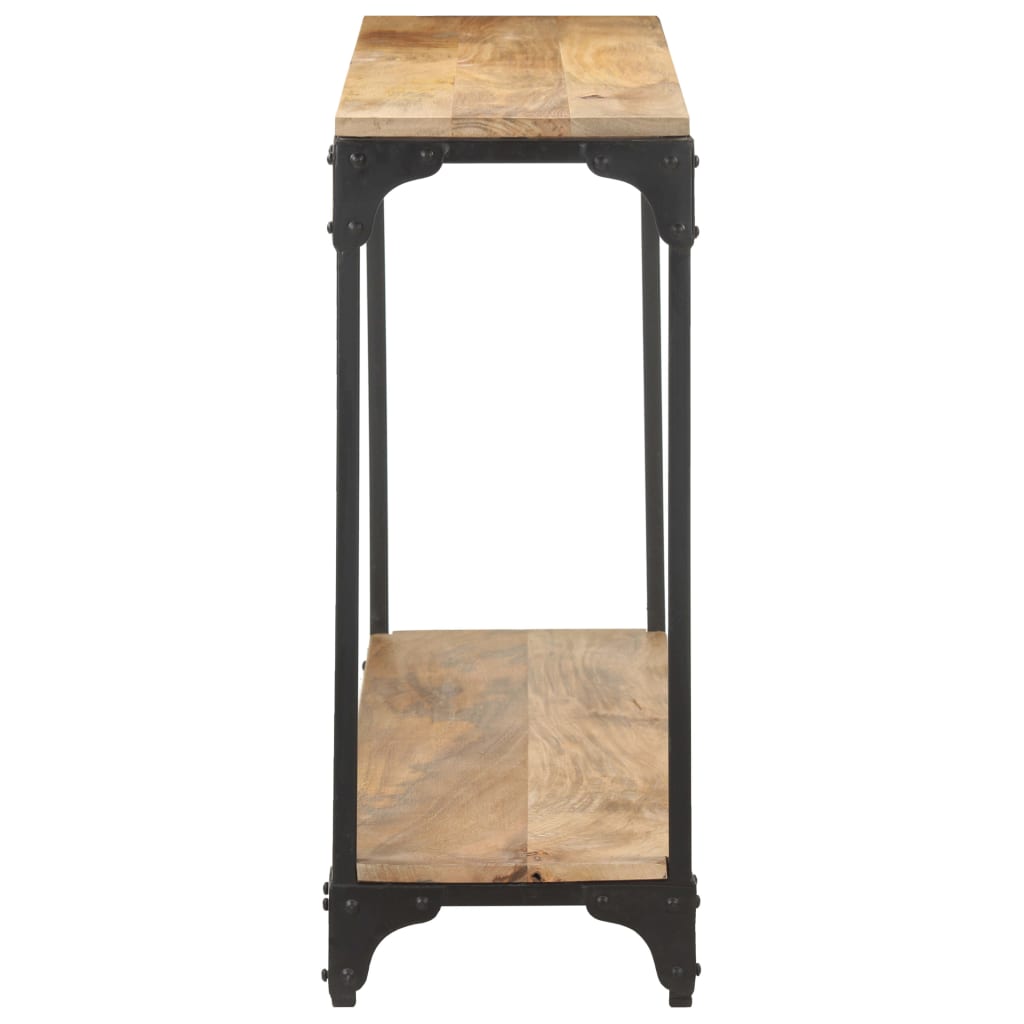 Console en Bois Brut de Manguier et Métal-La-Fabrique-Industrielle