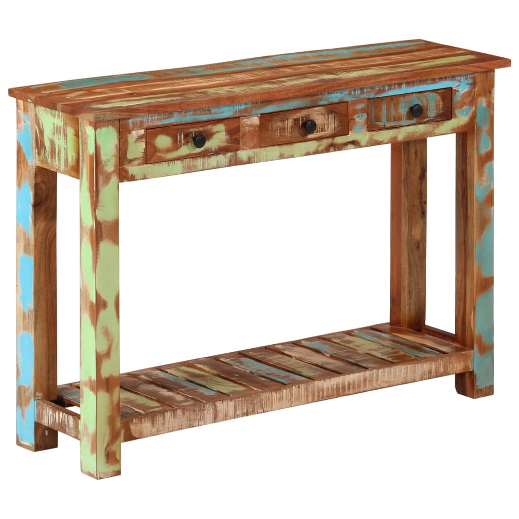 Console en Bois Brut de Récupération-La-Fabrique-Industrielle