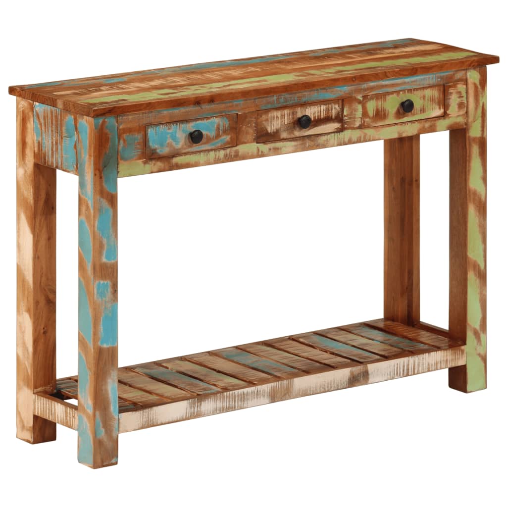 Console en Bois Brut de Récupération-La-Fabrique-Industrielle