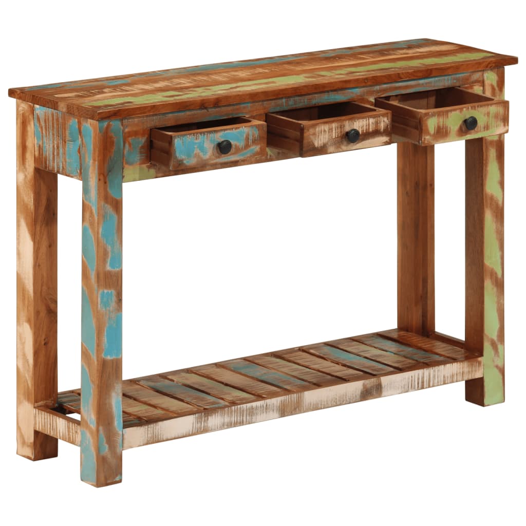 Console en Bois Brut de Récupération-La-Fabrique-Industrielle