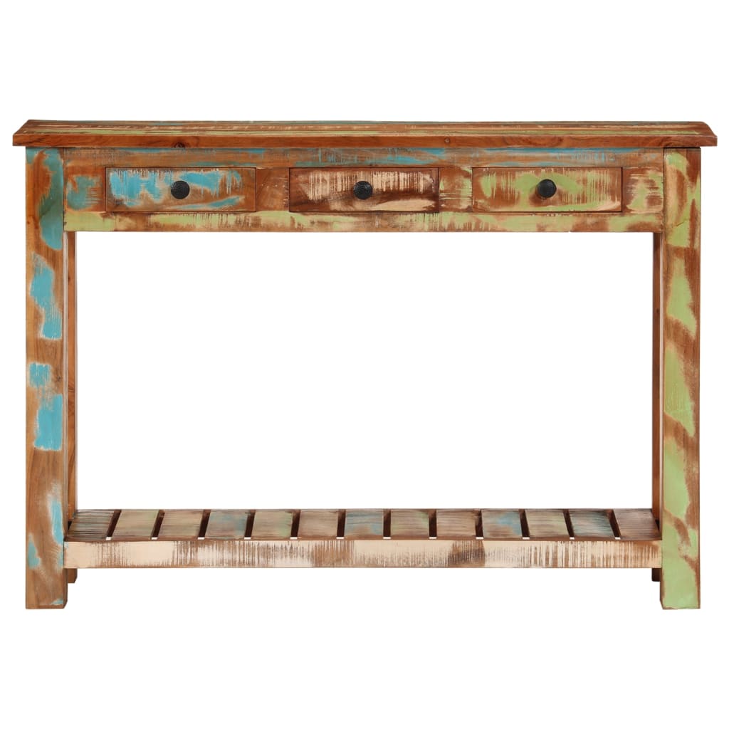 Console en Bois Brut de Récupération-La-Fabrique-Industrielle