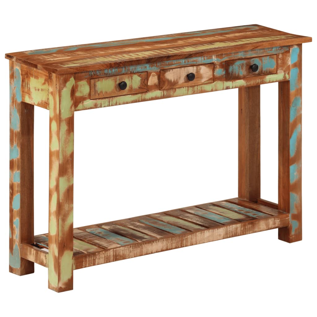 Console en Bois Brut de Récupération-La-Fabrique-Industrielle