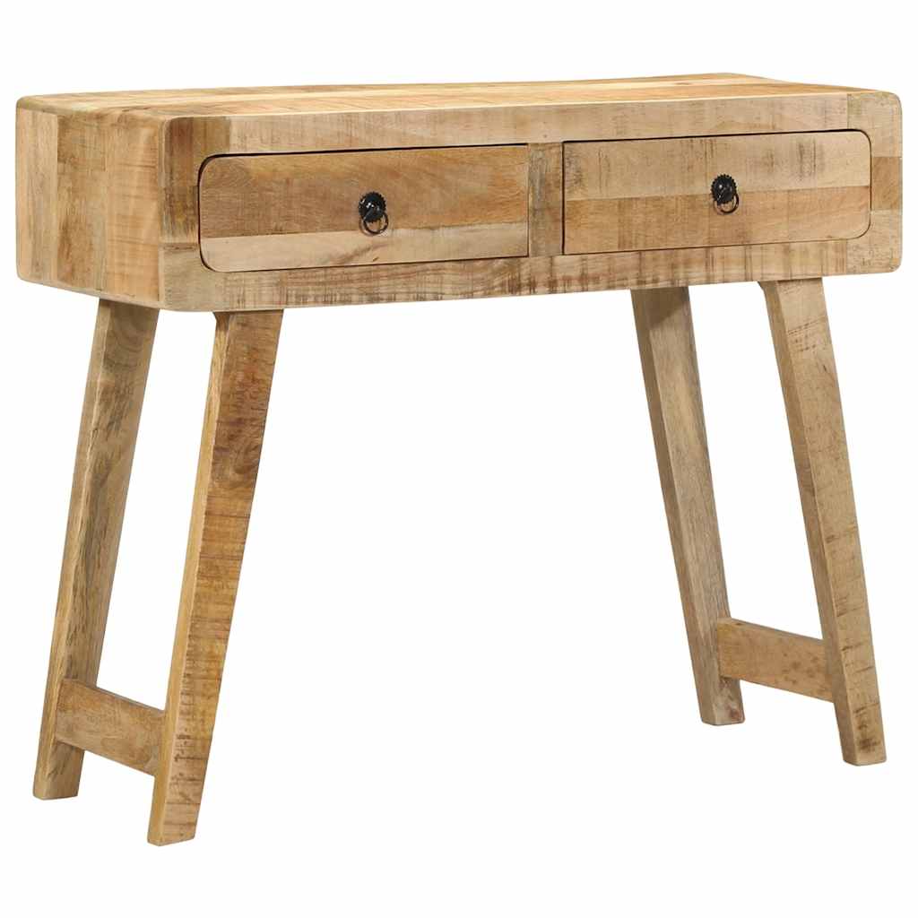 Console en Bois Massif d'Occasion Style Industriel-Bois de manguier brut massif-1-La-Fabrique-Industrielle