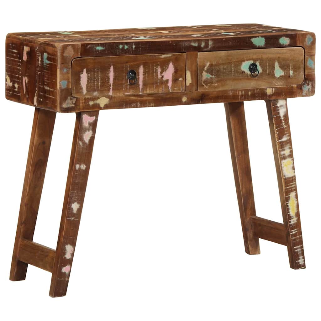 Console en Bois Massif d'Occasion Style Industriel-La-Fabrique-Industrielle