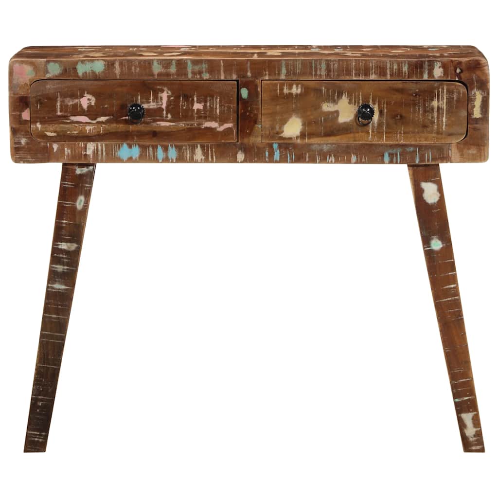 Console en Bois Massif d'Occasion Style Industriel-La-Fabrique-Industrielle