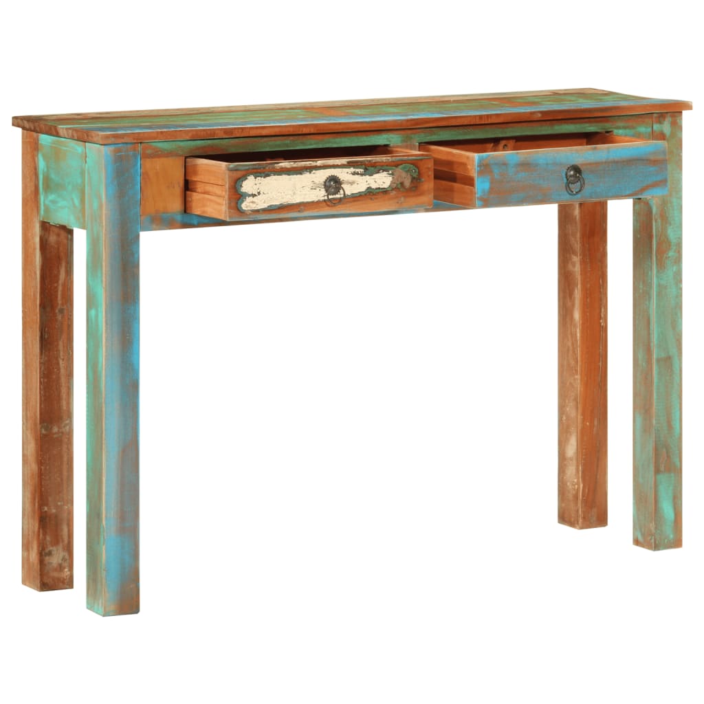 Console en Bois Massif de Récupération-La-Fabrique-Industrielle