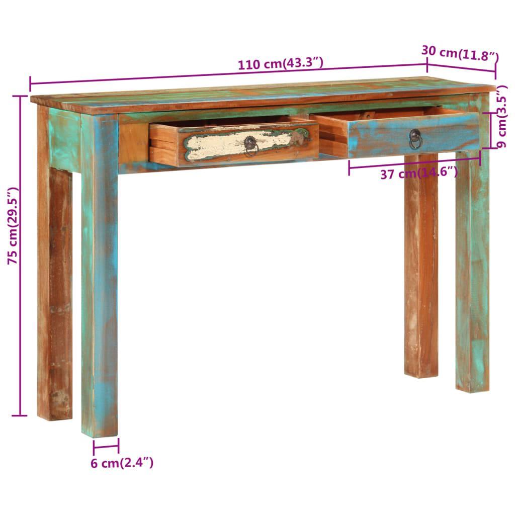 Console en Bois Massif de Récupération-La-Fabrique-Industrielle