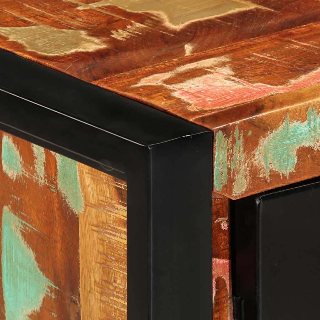 Console en Bois Massif et Pieds en Métal-La-Fabrique-Industrielle