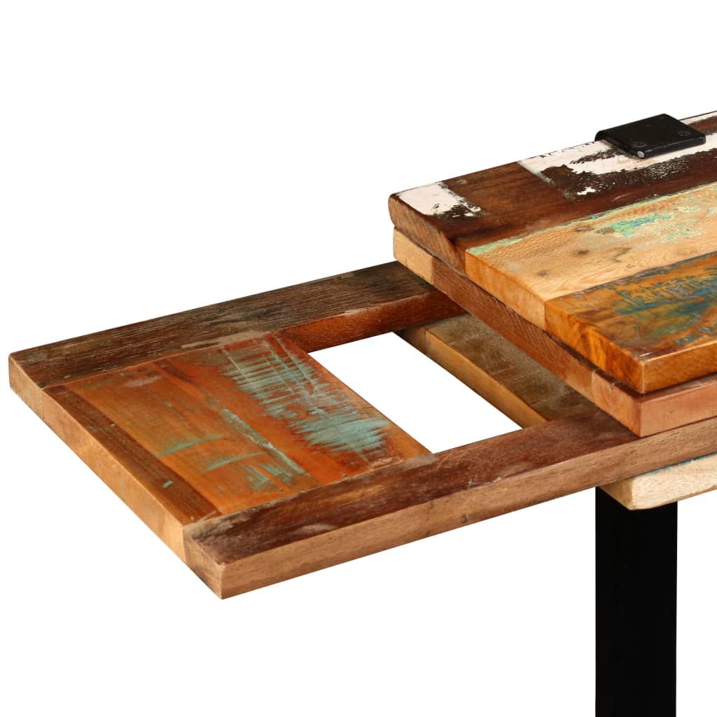 Console en Bois Recyclé Style Industriel-La-Fabrique-Industrielle