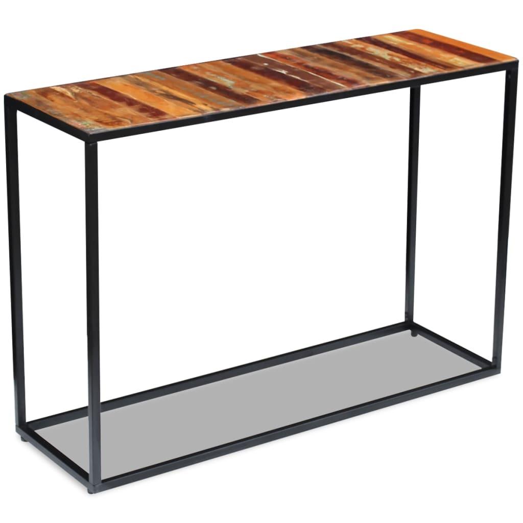 Console en Bois Recyclé pour Entrée Industrielle-La-Fabrique-Industrielle