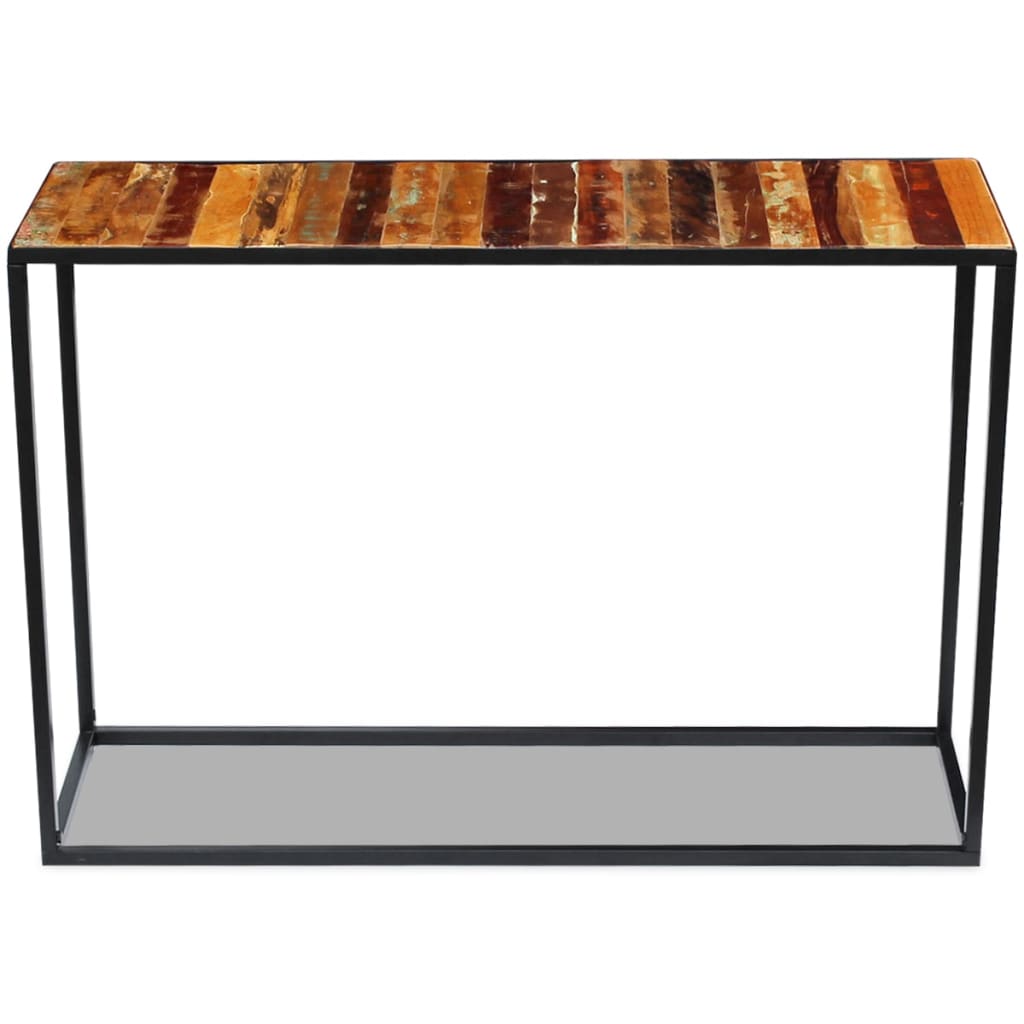 Console en Bois Recyclé pour Entrée Industrielle-La-Fabrique-Industrielle