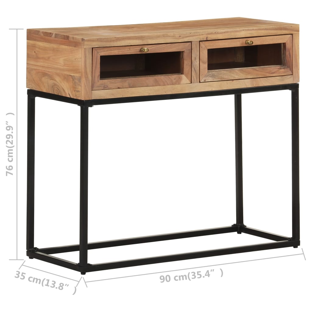 Console en Bois d'Acacia Pour entrée-La-Fabrique-Industrielle