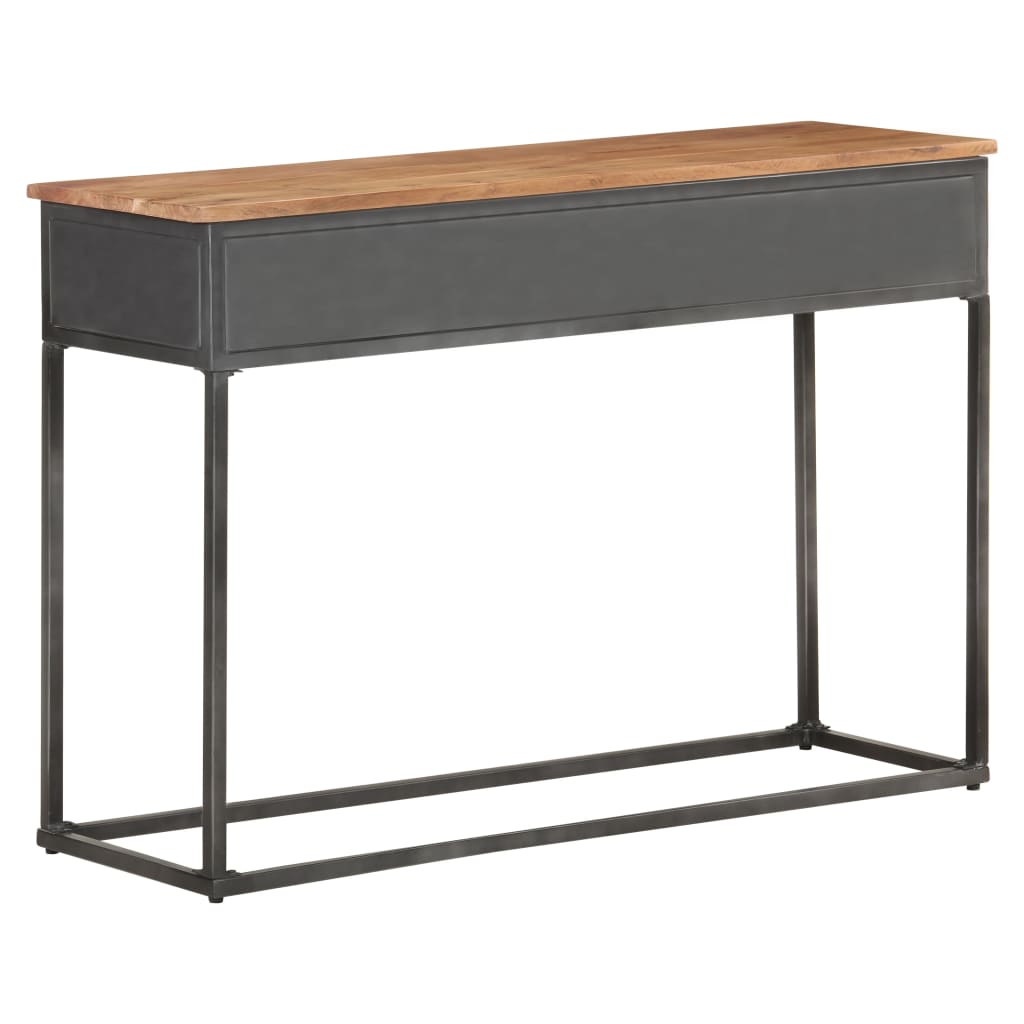 Console en Bois d'Acacia avec Rangement-La-Fabrique-Industrielle