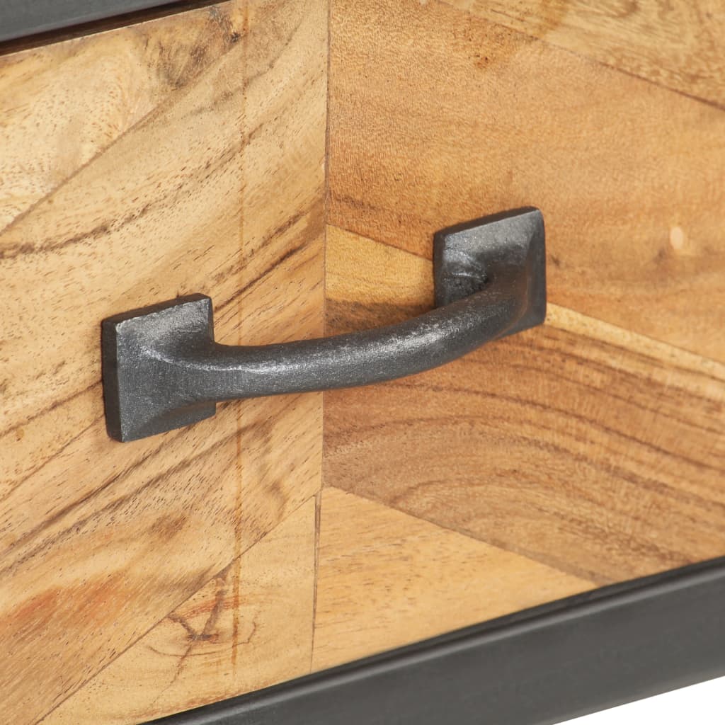 Console en Bois d'Acacia avec Rangement-La-Fabrique-Industrielle