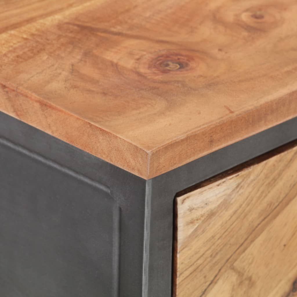 Console en Bois d'Acacia avec Rangement-La-Fabrique-Industrielle
