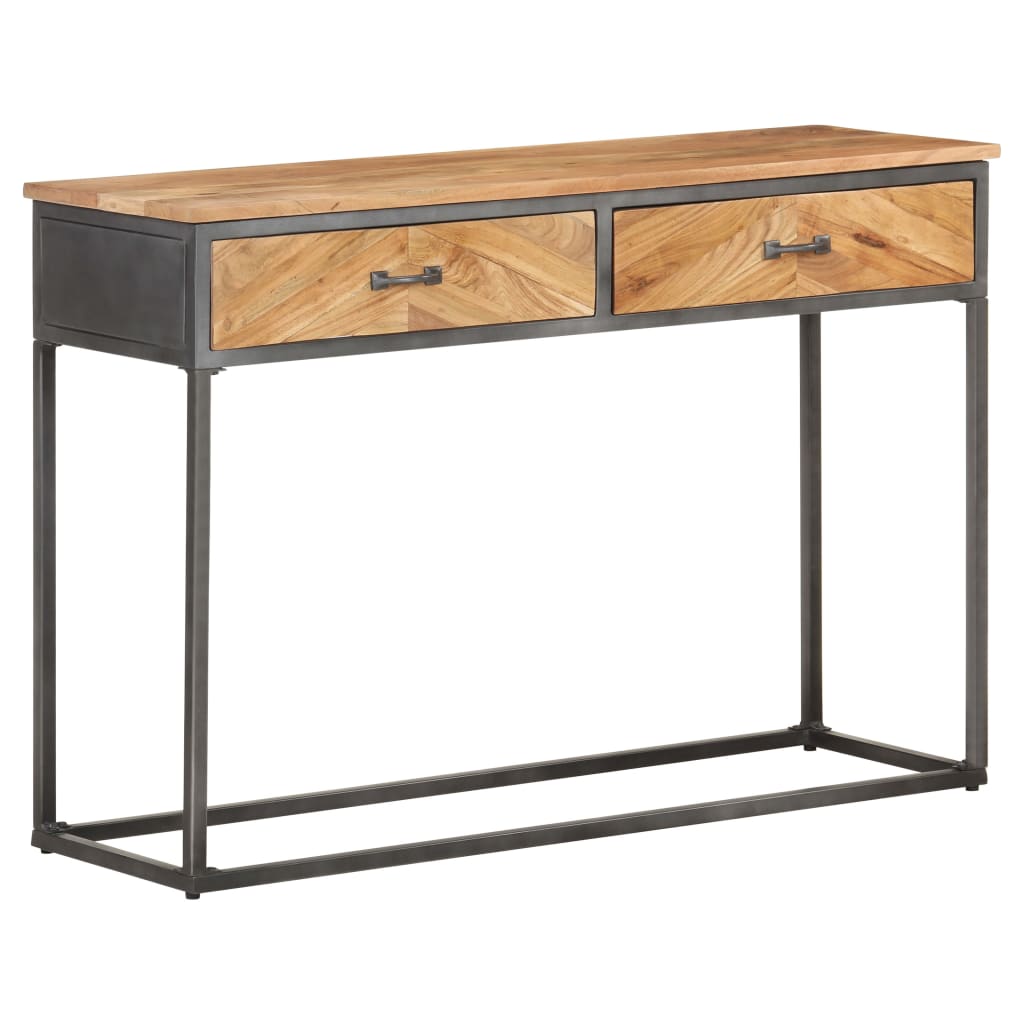 Console en Bois d'Acacia avec Rangement-La-Fabrique-Industrielle
