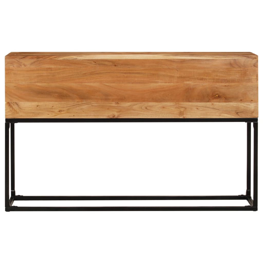 Console en Bois d'Acacia et Fer de 120 cm-La-Fabrique-Industrielle