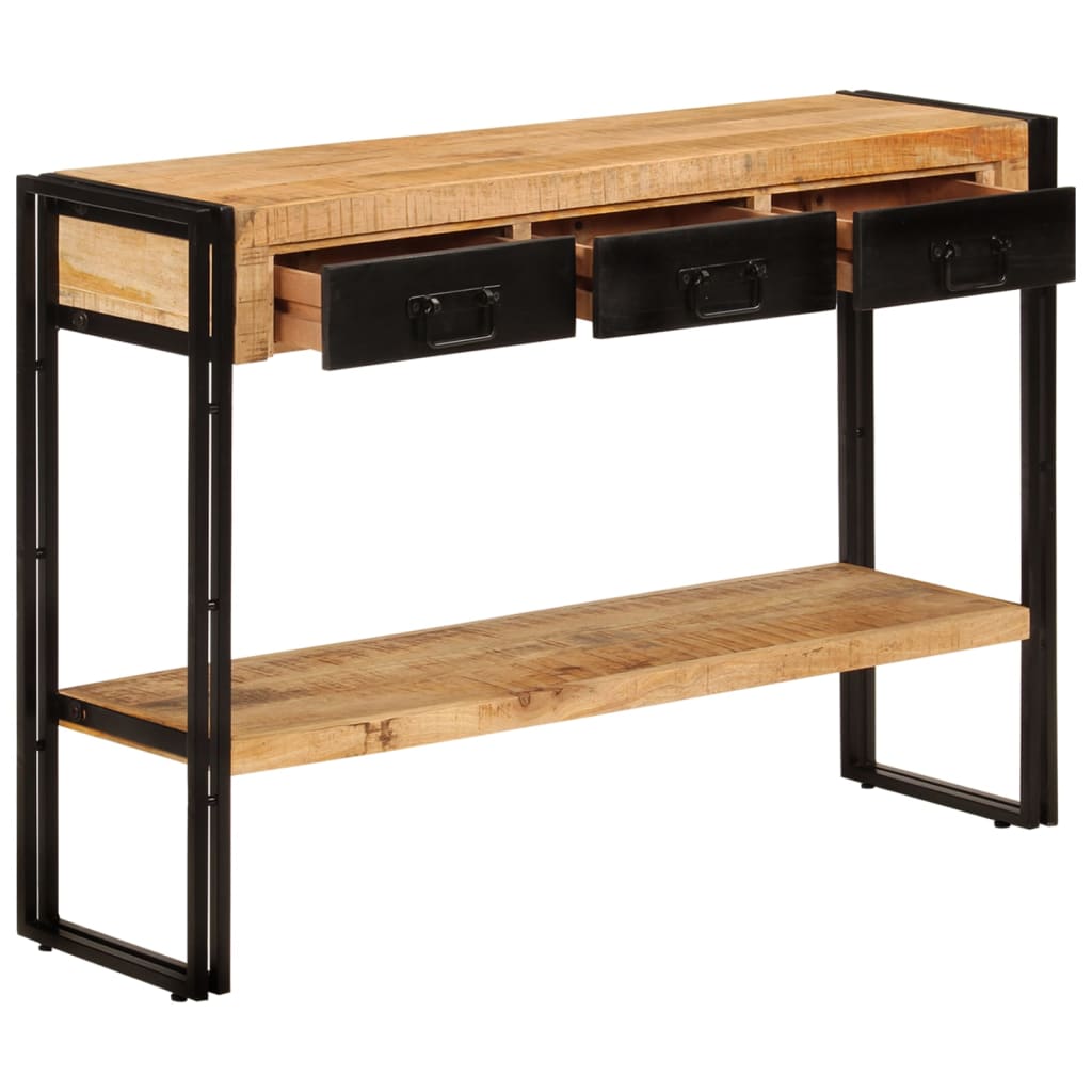 Console en Bois de Manguier Style Industriel-La-Fabrique-Industrielle