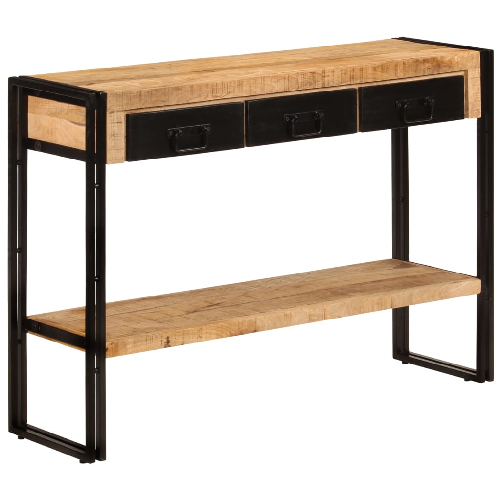 Console en Bois de Manguier Style Industriel-La-Fabrique-Industrielle