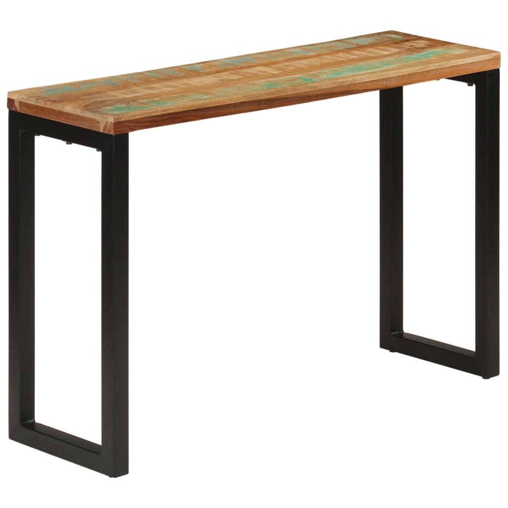 Console en Bois de Manguier au Style Scandinave-110 cm-bois de récupération massif-1-La-Fabrique-Industrielle