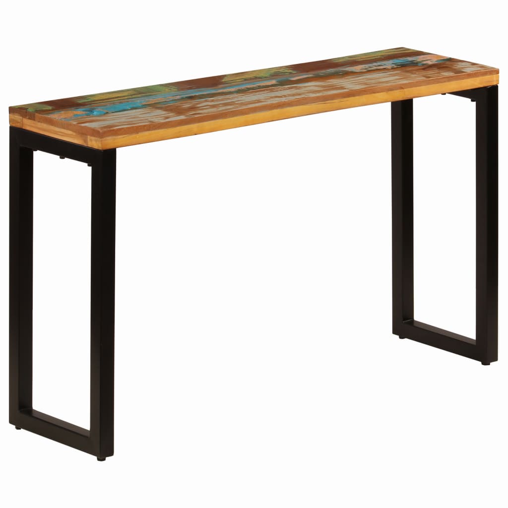 Console en Bois de Manguier au Style Scandinave-120 cm-bois de récupération massif-1-La-Fabrique-Industrielle